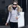 Women's Down Parkas Winter Jacket Women Faux Fur Hooded Parka Coats Female Long Sleeve Thick Warm Snow Wear Coat Mujer Quilted Tops 231207