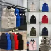 Herrenweste, Designerjacke, Weste, Luxus-Daunenparka, Damenweste, Mantel aus mit Federn gefülltem Material, Graphitgrau, Schwarz, Weiß, Blau, Pop-Paar-Mantel, Rote, ärmellose Jacken, S-XXL