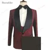 Costumes pour hommes Blazers Thorndike Mâle Mariage Costume De Bal Vert Slim Fit Tuxedo Hommes Formel Affaires Vêtements De Travail Costumes 3Pcs Ensemble VestePantsVest 231206