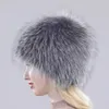 Czapki czapki czapki w Rosji zima prawdziwa futrzana kapelusz na zewnątrz ciepłe dzianiny Kobiety prawdziwe futrzane czapki bombowce Lady luksusowa jakość 100% oryginalne futra 231206