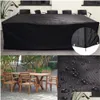 Möbeltillbehör PVC Vattentät utomhus Garden Patio Er Damm Rain Snow Proof Table Stol Soffa Set ERs Hushållens tillbehör291L81 DHSMA