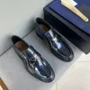 Bottines de luxe de styliste pour hommes, chaussures en cuir véritable, noir et bleu, chaussures formelles pour mariage et bureau, bottes de base pour hommes 39-45