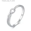 Bandringe 2023 Februar Colloction Finger Ring Buntes Kristallzubehör für Frauen Mode Schmuck Smartbuy Q231207