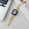 Modedesigner Watch Band Smart Straps For Apple Watch Band Ultra 38mm 44mm 45mm IWatch Band Series 8 9 4 5 6 7 Zinc Alloy Watchband