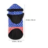 Dog Apparel Pet Jacket Americans Flags Costume Decorative Hoodie Polyester Coat Comfortable