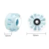 Skate accessoarer 4/8pcs Roller Skate Wheels Lysande fyrhjulsskateboard Skate Wheels 82A Hårdhet Flashing Wheel Skate Accessories 231206