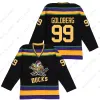 The Mighty Ducks Jersey 96 Charlie Conway 33 Greg Goldberg 99 Adam Banks 66 Gordon Bombay 44 Fulton Reed 21 Dean Portman Movie Ice Hockey Je