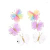 Vêtements de chien Pinces à cheveux papillon pour animaux de compagnie Filles Glitter Bowknot Épingles à cheveux Barrettes de gaze douce Chapeaux Accessoires pour enfants