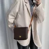 Evening Bags Style Retro Brown Small Shoulder Bag Simple Man Messenger Crossbody Bag Man Pu Leather Mini Phone Bag 231207