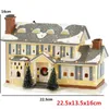 Objetos decorativos Estatuetas bem iluminadas Edifício Natal Papai Noel Carro Casa Vila Feriado Garagem Decoração Griswold Villa Home Desktop 231207