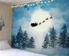 Wandtapijten Aggcual Kerstboom groot tapijt muur opknoping achtergrond doek muur decor bohemien kerstversiering muurschildering tap826 231207