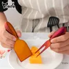 Ostverktyg 4pcst ostverktyg Guldost Slicer Cutter Knife Creative Cheese Graters Kitchen Tools Cake Spatula Butter Knife Cheese Set 231206