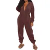 Dames nachtkleding Plus maat 5XL Dames pluche romper Herfst Winter Flanellen pyjama Lange mouw Rits Warm Onesies Jumpsuit Nachtkleding Homewear 231206