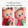 Dolls hibobi Simulation baby crying doll music little boys and girls electric vinyl unicorn toy White Red Pink giraffe 231207