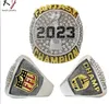 Pierścienie zespołu Q0SC 2023 Fantasy Football Ring FFL Champion Drop Relivery Jewelry