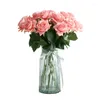 Dekorativa blommor Simulerade enstaka rosen Artificial Home Furnishings POGRAPHY PROPS HELVDEGVERTER FEILLURISERING ROSES MED EN TOUC