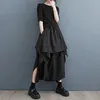Pantalons pour femmes S Solid Noir Taille élastique Femme Style japonais Long Harem Coupe ample Unique Causal Wear CrossPants Pantalon JJPS023 231206