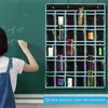 Sacs de rangement suspendus en classe, support de calculatrice de téléphone, 30 poches, tableau de poche avec autocollants numériques pour l'école et le bureau