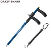 Fiske tillbehör CrazyShark Aluminium Hook Remover Fish Hook Ctor Lätt krok Detacher Portabla frikopplingsverktyg/Bra för fiske 34,6 cm 231207