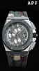 Mężczyźni Audemar Pigue Watch APF Fabryka Ceramiczna Chronograf Rozmiar 26400 26405 26411 Wyposażony w 3126 Ruch Sapphire Lens Natural Guma Pas Wodoodporny Fu