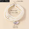 Big Imitation Pearl Bead Choker Necklace for Women Vintage Heart Necklace Wedding Party Jewelry Collar