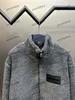 Xinxinbuy Men Designer Coat Jacket Paris Granular Velvet Fleece Long Sleeve Women White Khaki Black Blue S-2XL