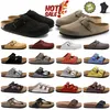 Birks Boston Clogs Slippers Sandals Men Women Cork Flat Arizona Mayari Slipper Slides Suede Snake Leather Slide Bostons Clog Flip Flops Slipper