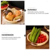 Dinnerware Sets Woven Storage Basket Baskets Fruit Bamboo Picnic Weaving Creative Kitchenware Decorative Container