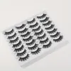 14 paia di ciglia finte ciuffi Cat Eye - Ciglia finte visone naturali con volume leggero e lunghezza corta - Confezione multipla per un look naturale ed elegante