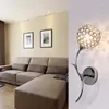 Wandlamp Moonlux Strass Kristal Blad Woonkamer Achtergrond Home Decor Nachtlampje Nachtkastje (zonder Lamp)