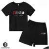 Conjuntos de ropa Marca Trapstar Camiseta Ropa para niños Ropa para niños Conjunto de chándal Harajuku Tops Tee Divertido Hip Hop Color T Shirtbeach Pantalones cortos casuales Dr Dhfrt