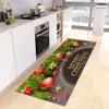 Alfombra Navidad Cocina Alfombra de piso Hogar Dormitorio Sala de estar Decoración para niños Pasillo Entrada Felpudo Puerta de baño Alfombra antideslizante para pies 231207