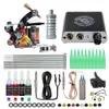 Tatueringsvapen Kit Komplett nybörjare Tatueringssats Mini Tatuering Kraftförsörjning Tattoo Kit Grips Needles Tips Leverans med långa nålar 231207