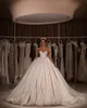 Crystals Rhinestones Ball Sparkly Gown Wedding Dresses Dubai Saudi Arabic Sweetheart Plus Size Bridal Gowns Formal Church Puffy Tulle Princess Vestidos CL S