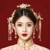 Hoofddeksels Haaraccessoires Bruids Chinees Traditioneel haar Stokken Haarspelden Antieke Parel Tiara's Haarkam Vorken Sets Hanfu Sieraden 231207