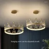 Hanglampen Postmoderne woonkamer decoratielamp Slaapkamer studeerkamer Hanglamp Creatief dineren LED-kroonverlichtingsarmaturen