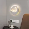 Duvar lambası Modern LED Sconce Living Yemek Yatak Odası Koridoru Çalışma Giriş Havası Işığı Kapalı Ev Dekor