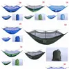 Hammocks Mosquito Net Hammock Parachute Cloth Outdoor Field Cam Tent Garden Swing Hanging Bed With Rope Hook Vt1737 Drop Delivery Home Dhljd