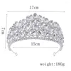 Haarspangen Damen Strass Krone Hochzeit Tiara Frau Funkelnde Festzug Ornamente Für Maskenball Bankett Cosplay