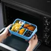 Servis 1550 ml Bento Box Portable Stapable With Flatware Lunch Containers Navy Leak-Proof Snack Cases