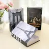 Decorative Objects Figurines Openable Simulation Book Storage Box Luxury Fake Books Kit for Decoration Coffee Table Villa le Home Decor Shooting Pro 231207