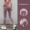 Lu Lu Pant Lemon Align Scrunch Gym Leggings Kvinnor PROSE UP WEAR YOGA SPORT KVINNA JOGGER PANTS MESH Pocket Plus Size 3XL Workout Tights Yoga Sports