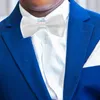 Bow -slipsar 1 uppsättning slips cummerbund med näsduk för män bröllop bankett hem