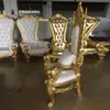 2 pièces/ensemble) roi et reine haut dossier moins cher argent trône chaises bjflamingo mariage bonne qualité roi trônes chaises 103