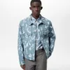 Duyou DNA Leaf denimjacka Mens Jackets Flowers Tapestry Motif Classic Washed Shirts High-End Fashion for Men Women Jacket Tops 851090