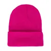 Nuovi uomini e donne cappello caldo coppia caldo cappello pullover viso che mostra piccola lettera cappello lavorato a maglia nuovo cappello a cilindro rotondo per l'autunno e l'inverno