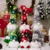 Noel dekorasyonları gnome yüzü olmayan bebek Led ışıkları ile Noel Baba Marta Cristmas Ev için Dekorasyon Noel Navidad Hediye Yıl