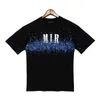 T-shirts d'été Designer T-shirts pour hommes Ink Splash Flow Paint Designers Couples A miri Chemises de luxe à manches courtes Hip Hop Streetwear Amirs Tees