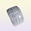 Yhamni Oryginalne solid 925 Srebrne pierścionki luksusowe modne pierścienie dla kobiet dla kobiet mikro cz cyrkon kryształowa biżuteria RA014691019951325678