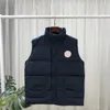 Herrjacka puffer väst gilet mens designer väst kappa ner midja fjäder material lös kappa lyx grafit grå svart och vit blå modetrend par rockar